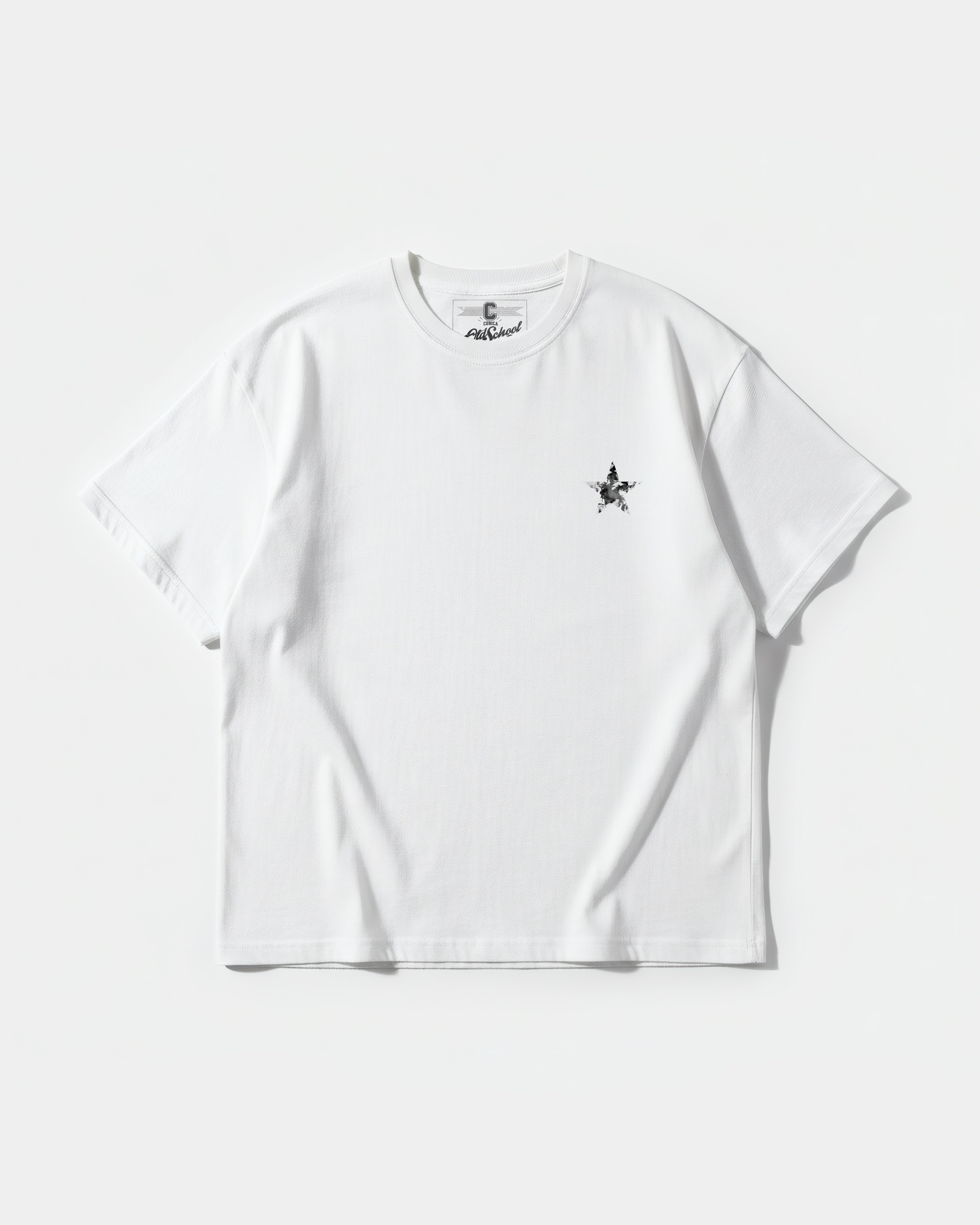 Skull Tiger Pocket Front Oversize Basic T-shirt
