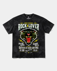 Camiseta Rock And Lover Big Front Oversize Acid Negro