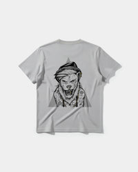 Camiseta Human Lion Big Back Regular Basic Gris