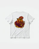 Camiseta Punk Leopard Big Back Regular Basic Blanco