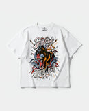 Camiseta The Savage Big Front Oversize Basic Blanco