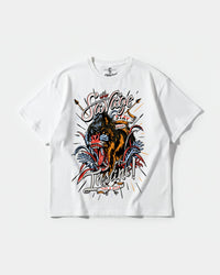 Camiseta The Savage Big Front Oversize Basic Blanco
