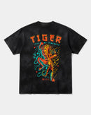 Camiseta Just Be Stronger Chest Front Oversize Acid Negro