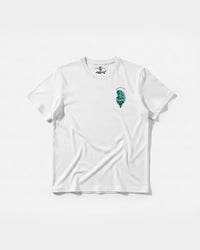 Camiseta Calentura Oso Polar Pocket Front Regular Basic Blanco