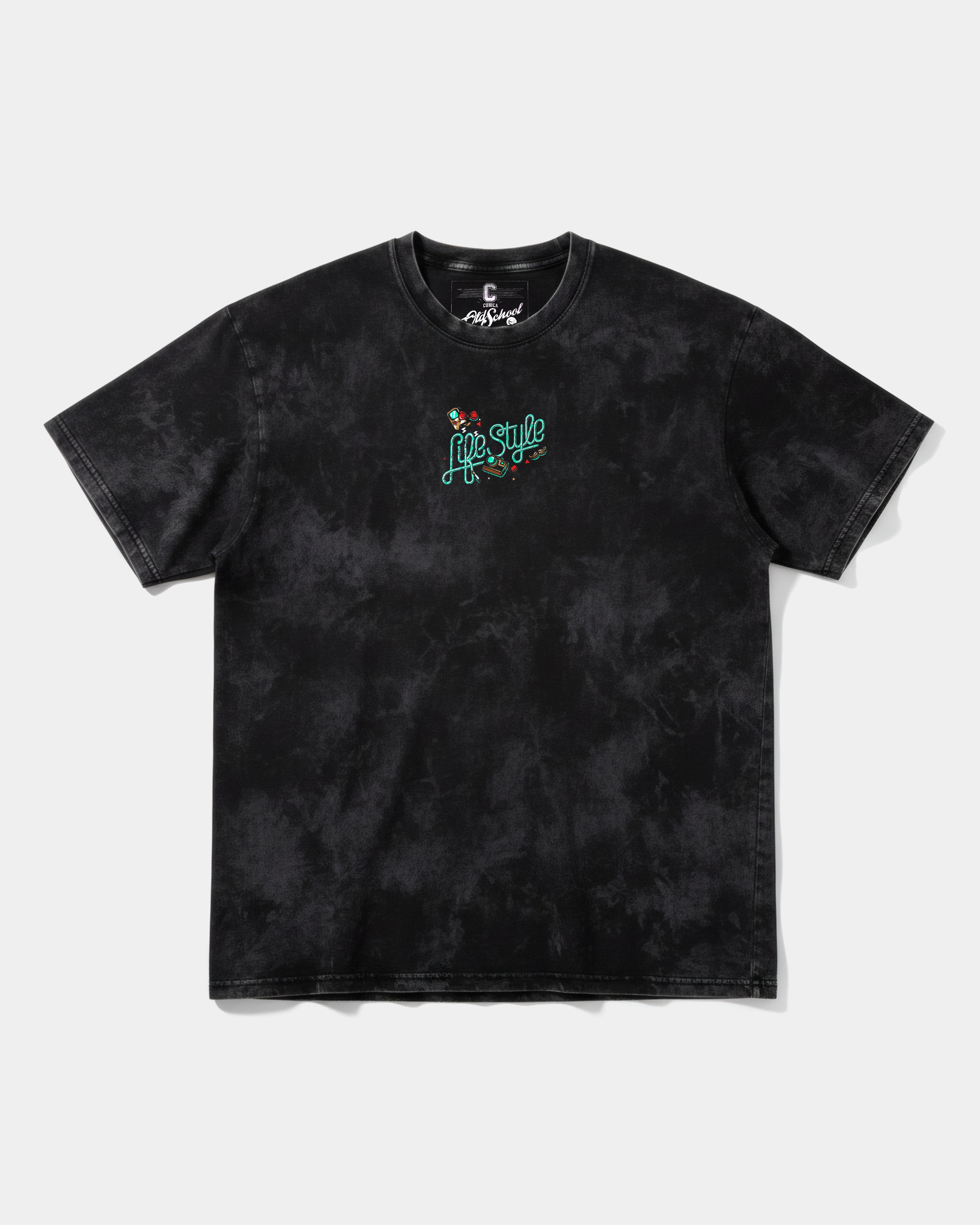 Camiseta Hipster Bear Chest Front Oversize Acid