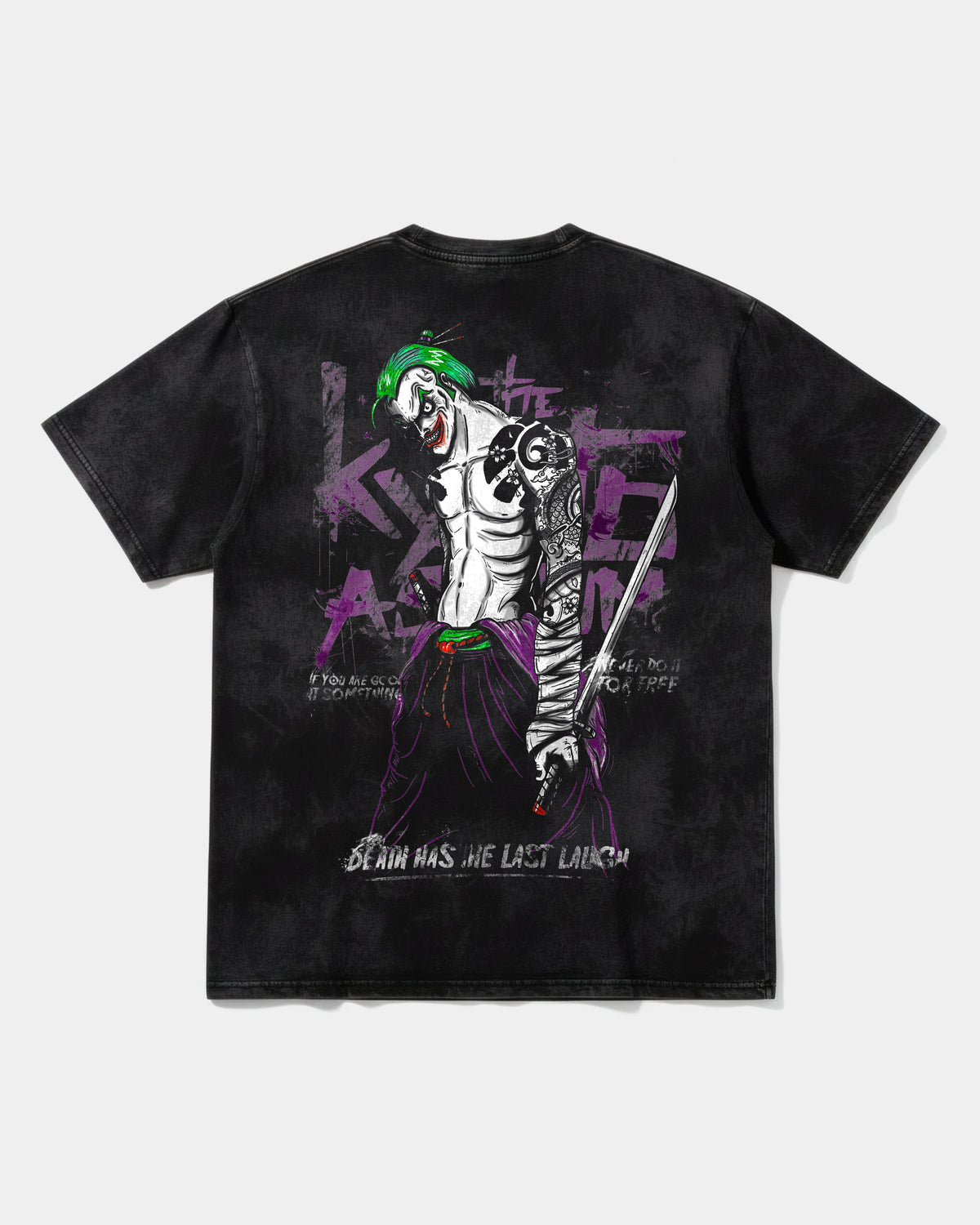 Camiseta Joker Yakuza Big Back Oversize Acid