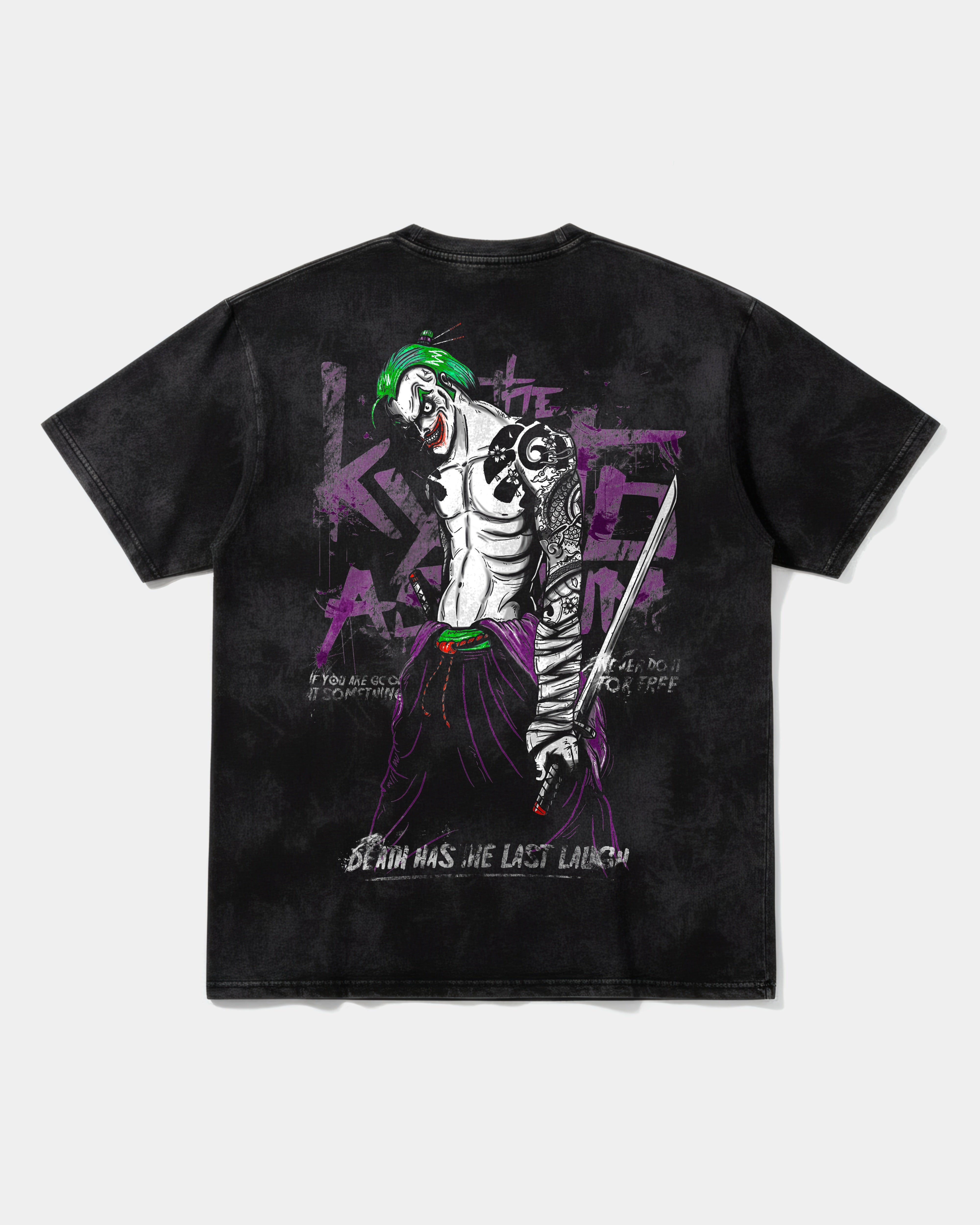 Camiseta Joker Yakuza Big Back Oversize Acid