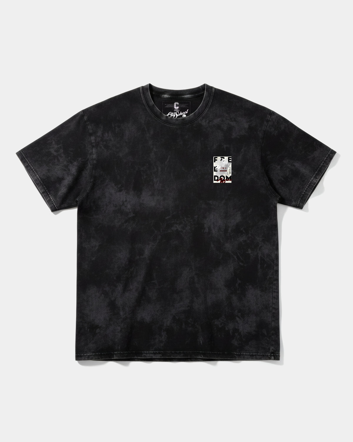 Freedom Pocket Front Oversize Acid T-Shirt