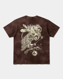 Camiseta Magic Owl Big Back Oversize Acid Marron