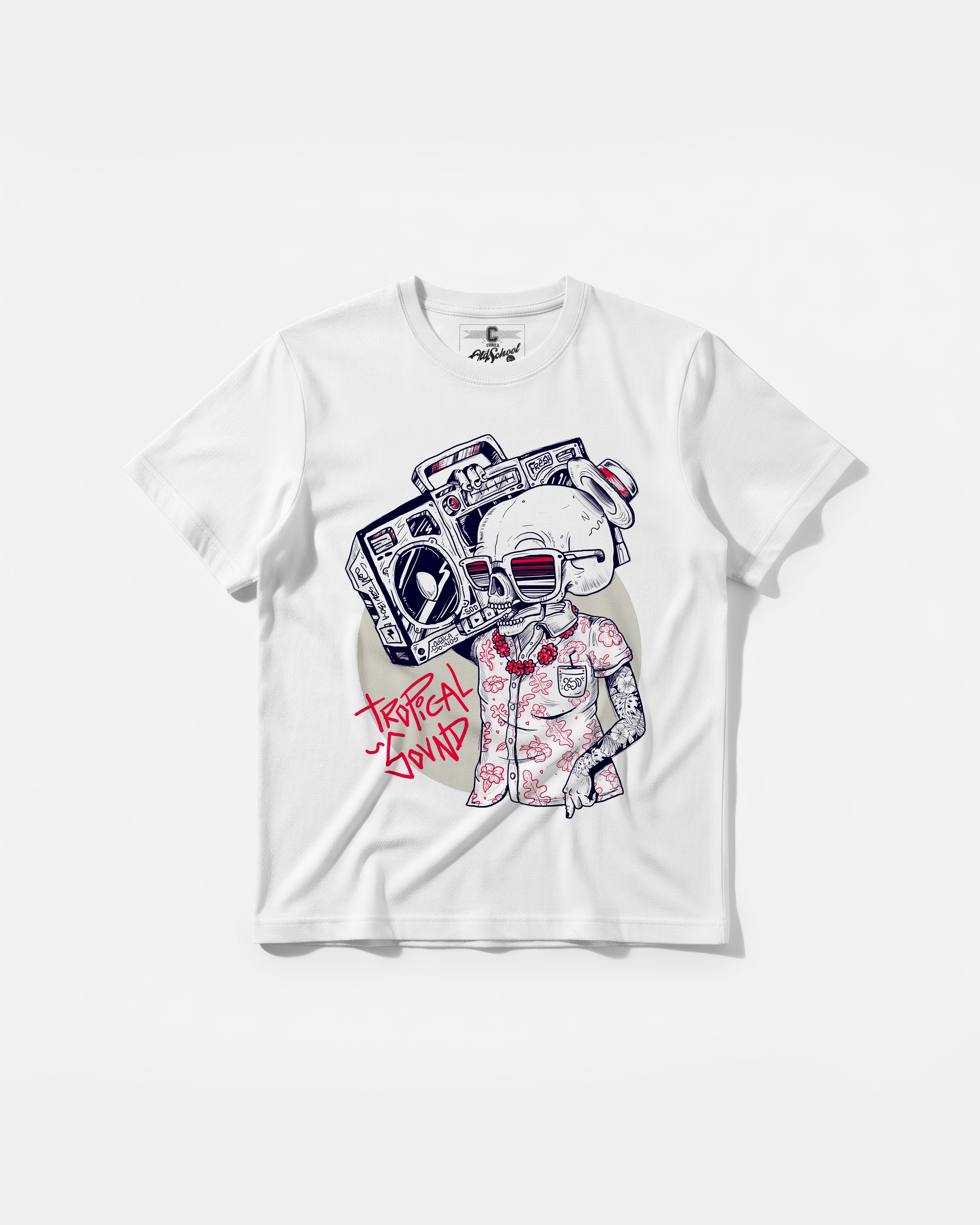 Camiseta Tropical Sound Big Front Regular Basic