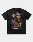 Camiseta The Savage Big Back Oversize Acid Negro