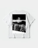 Camiseta Dark Risk White Big Back Oversize Basic Blanco