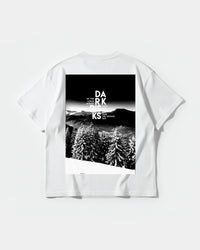 Camiseta Dark Risk White Big Back Oversize Basic Blanco