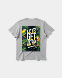 Camiseta Let S Get Away Big Back Regular Basic Gris