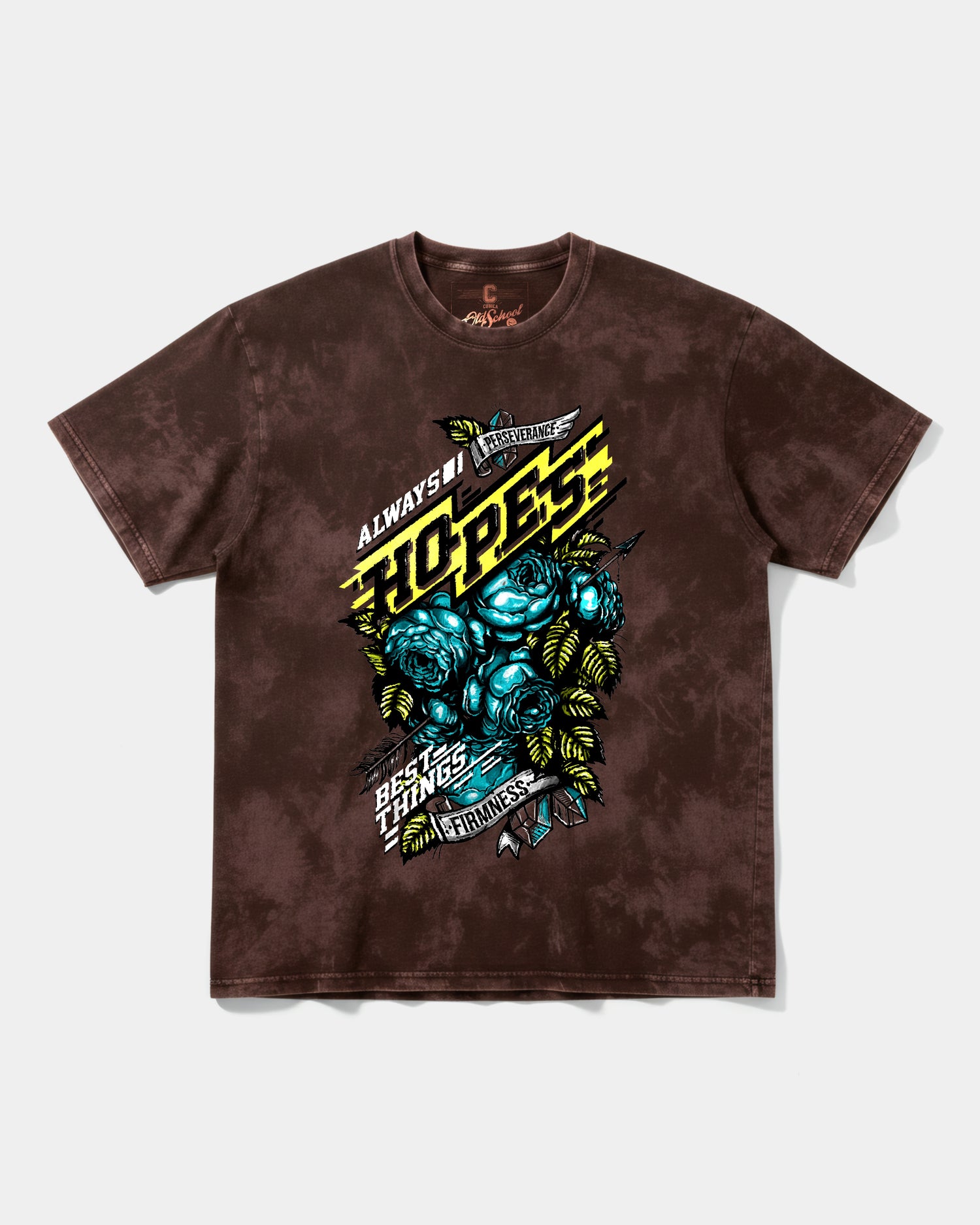 Camiseta Hopes Big Front Oversize Acid Marron