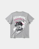Camiseta Steampunk Retrofuturistic Big Back Regular Basic Gris