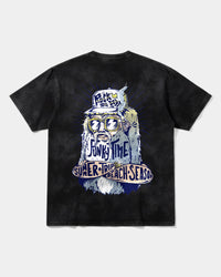 Camiseta Rock Da Body Pocket Front Oversize Acid Negro