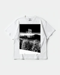 Camiseta Dark Risk White Big Front Oversize Basic Blanco