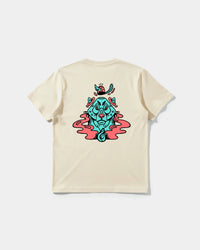 Camiseta Oso Con Gorro Big Back Regular Basic Beige