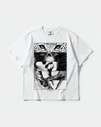 Camiseta Panter Skull Big Front Oversize Basic Blanco