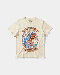 Camiseta Pizza Surf Big Front Regular Basic Beige