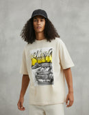 Modelo mide 1,83m y usa talla L