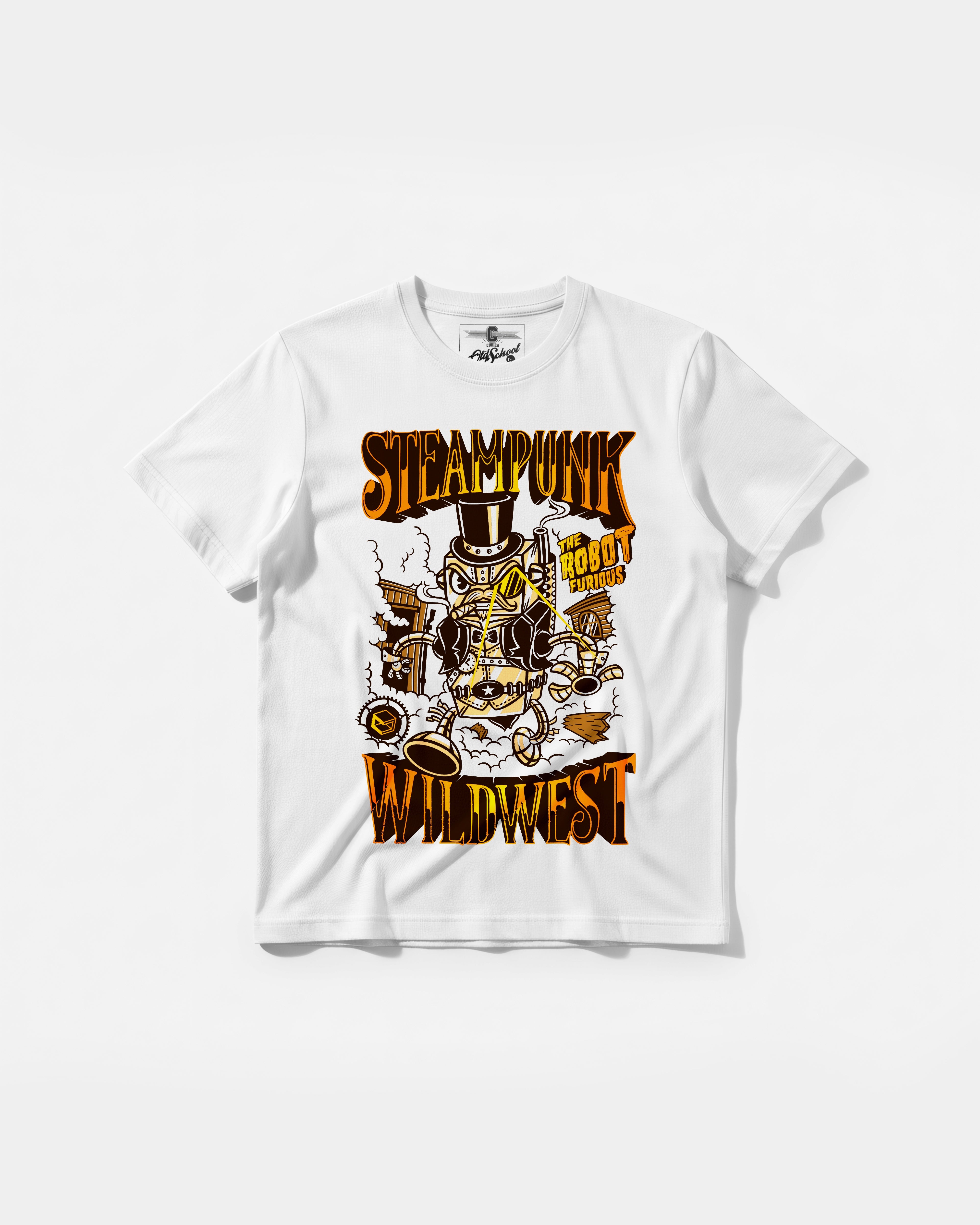 Camiseta Steampunk Wildest Big Front Regular Basic