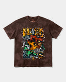 Camiseta King Of Seas Big Front Oversize Acid Marron