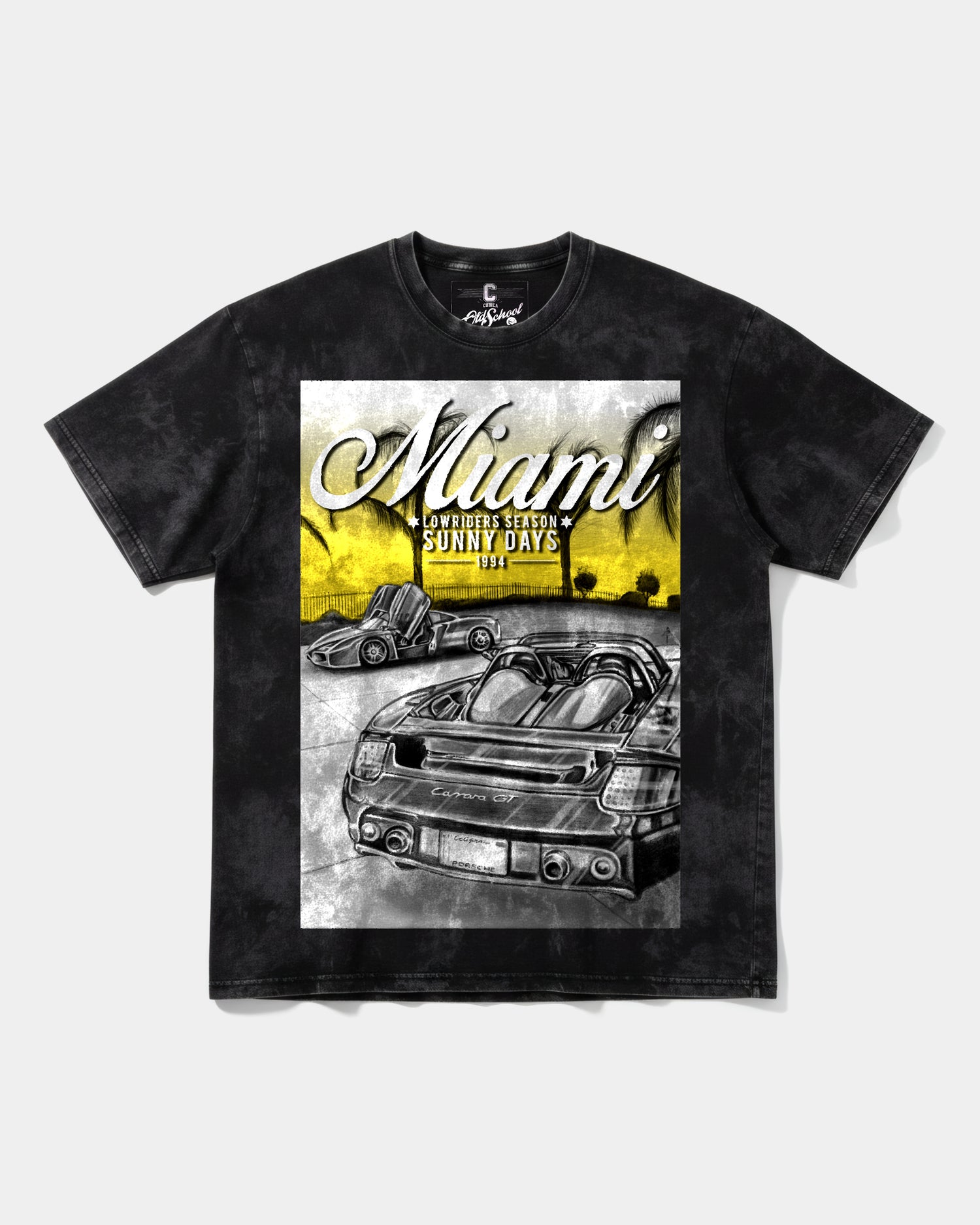 Camiseta Miami 1994 Front Oversize Acid Negro
