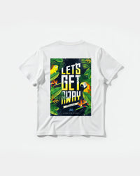 Camiseta Let S Get Away Big Back Regular Basic Blanco