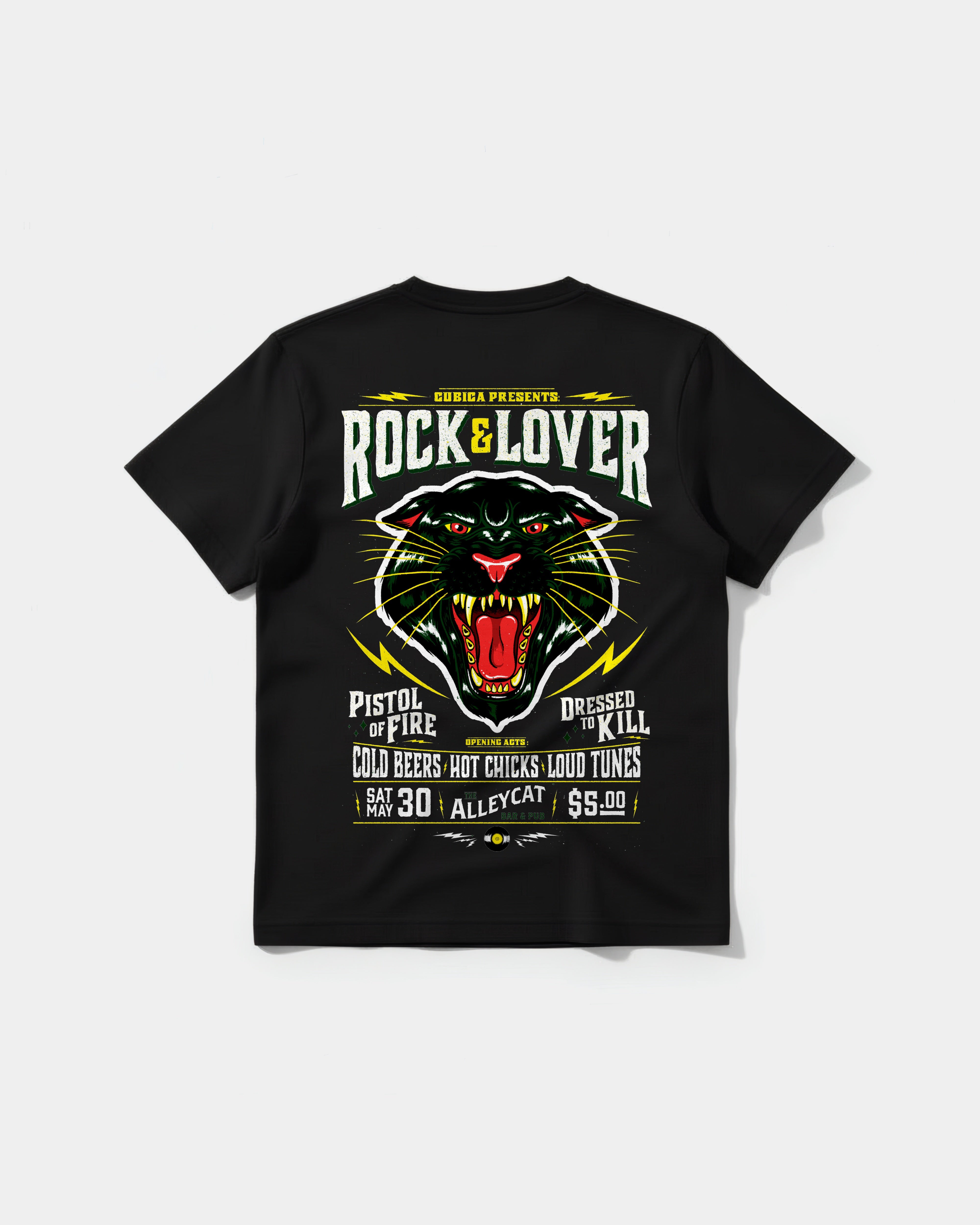 Camiseta Rock And Lover Big Back Regular Basic