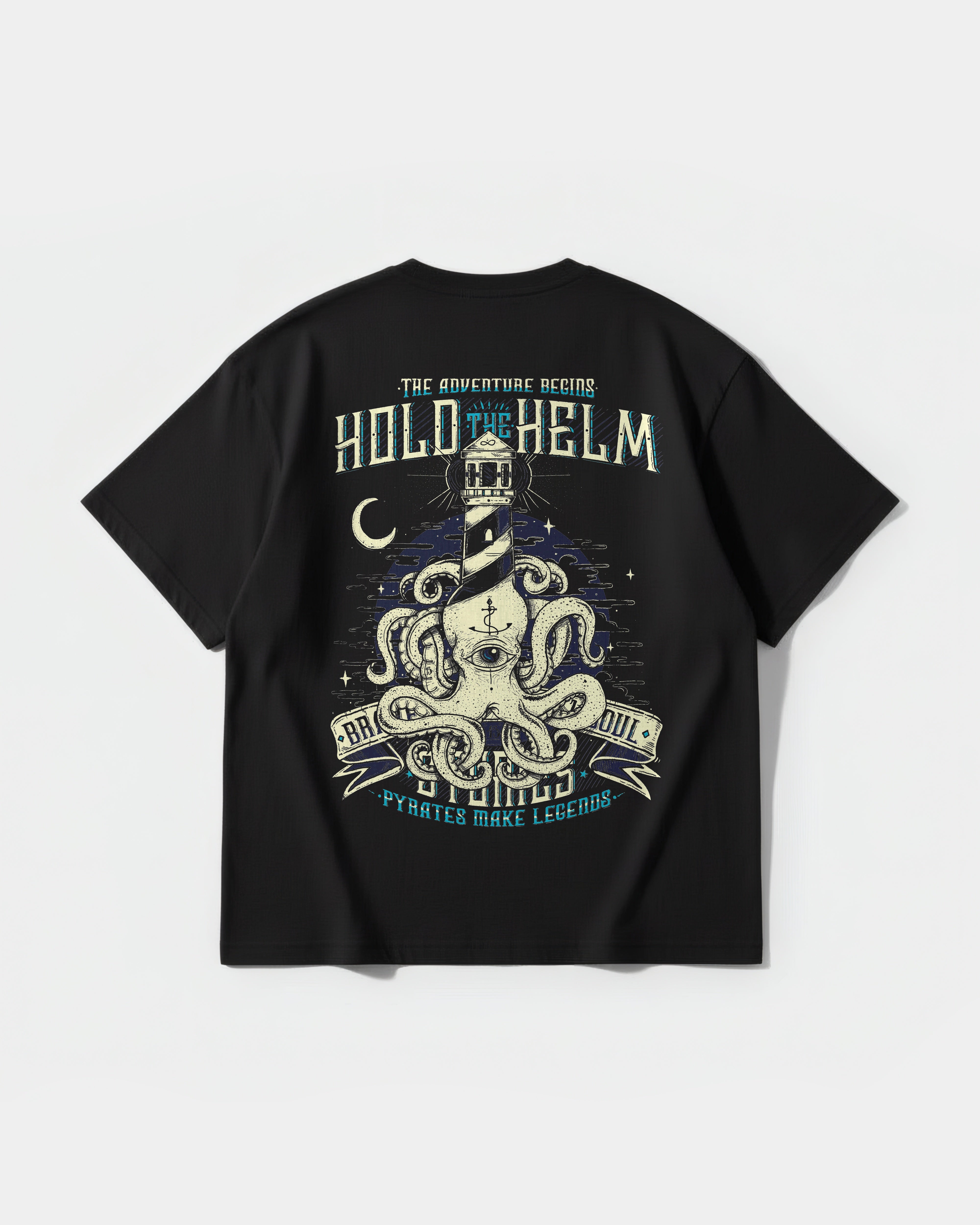 Camiseta Hold The Helm Big Back Oversize Basic