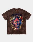 Camiseta China Hannya Big Front Oversize Acid Marron