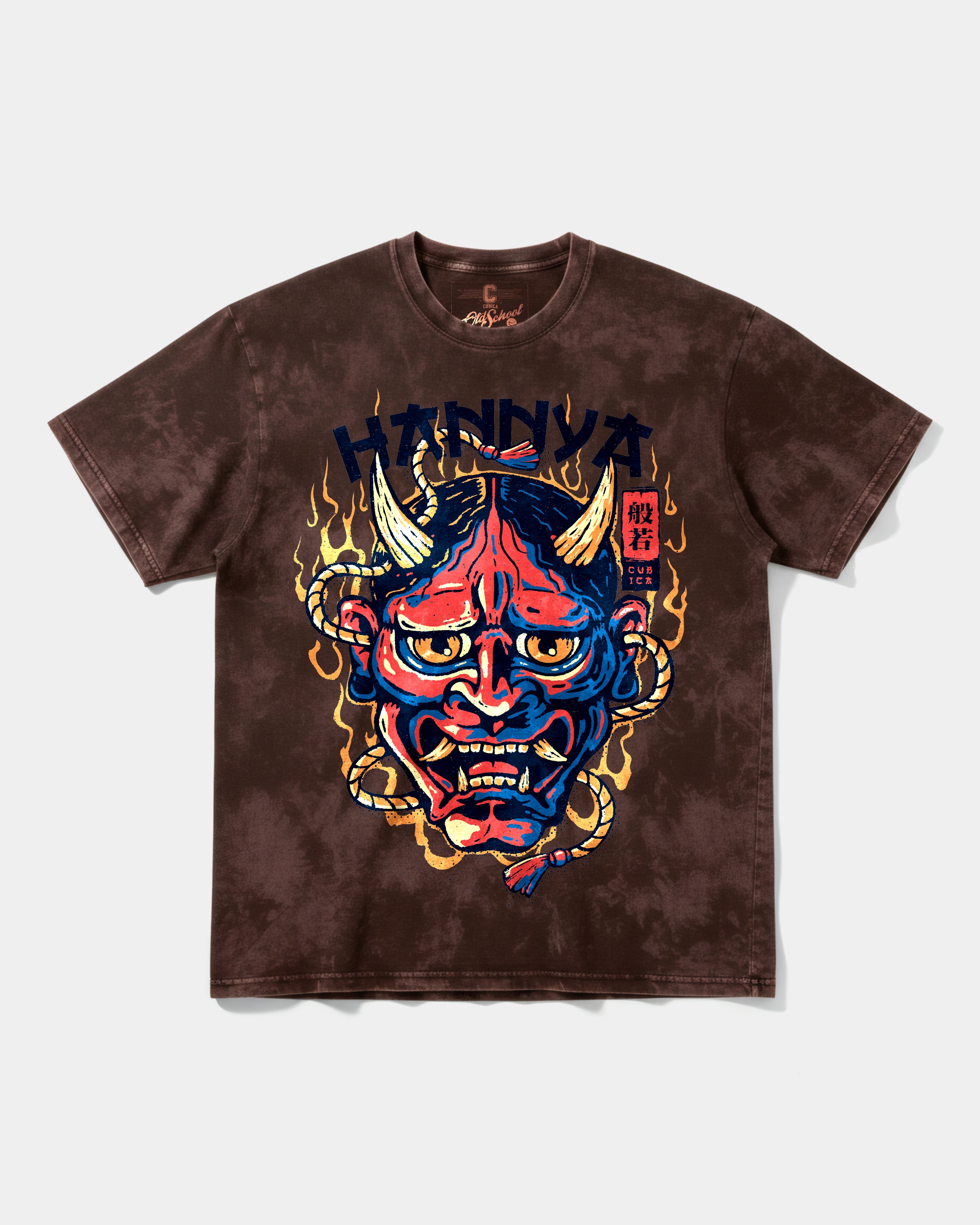Camiseta China Hannya Big Front Oversize Acid