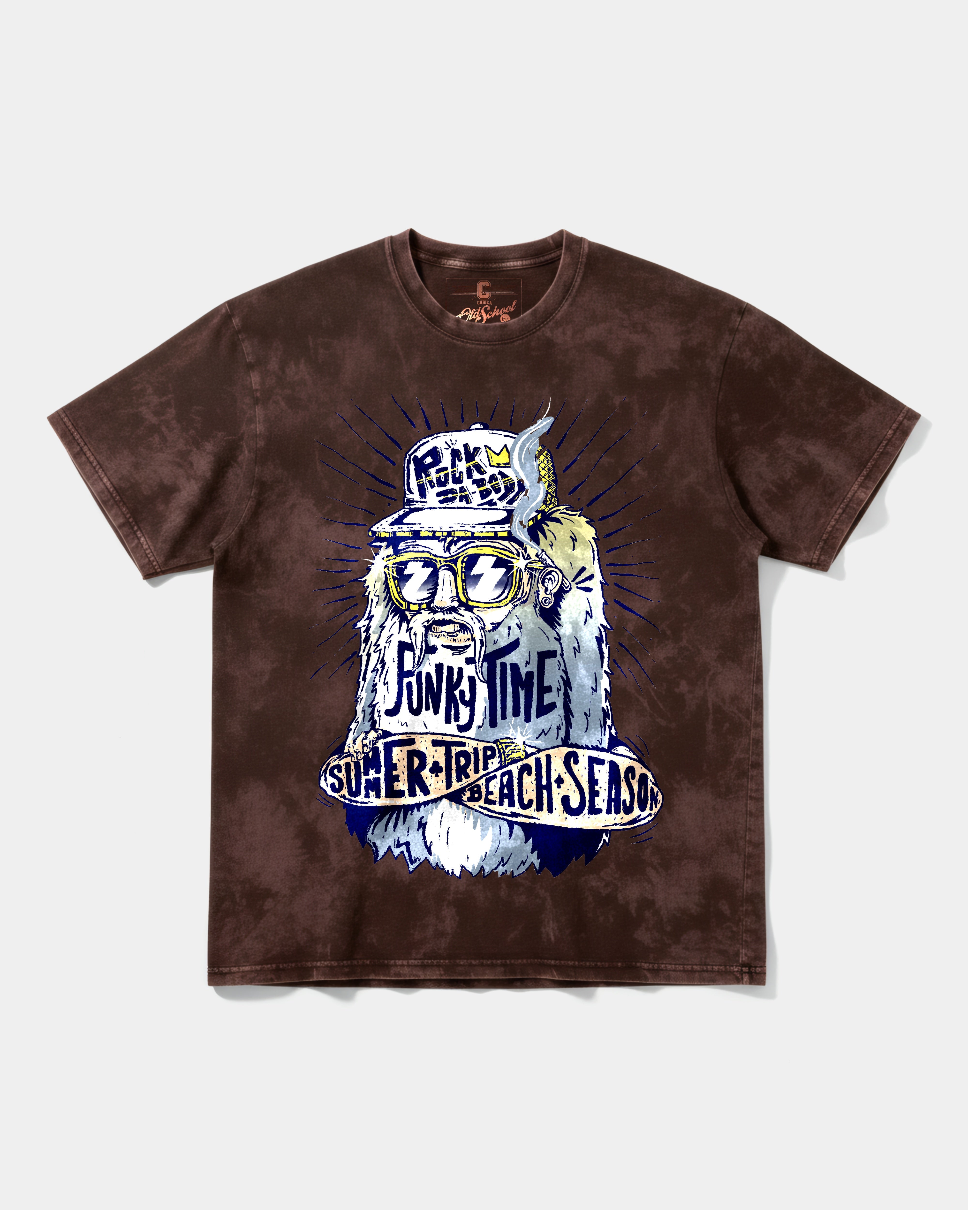 Camiseta Rock Da Body Big Front Oversize Acid