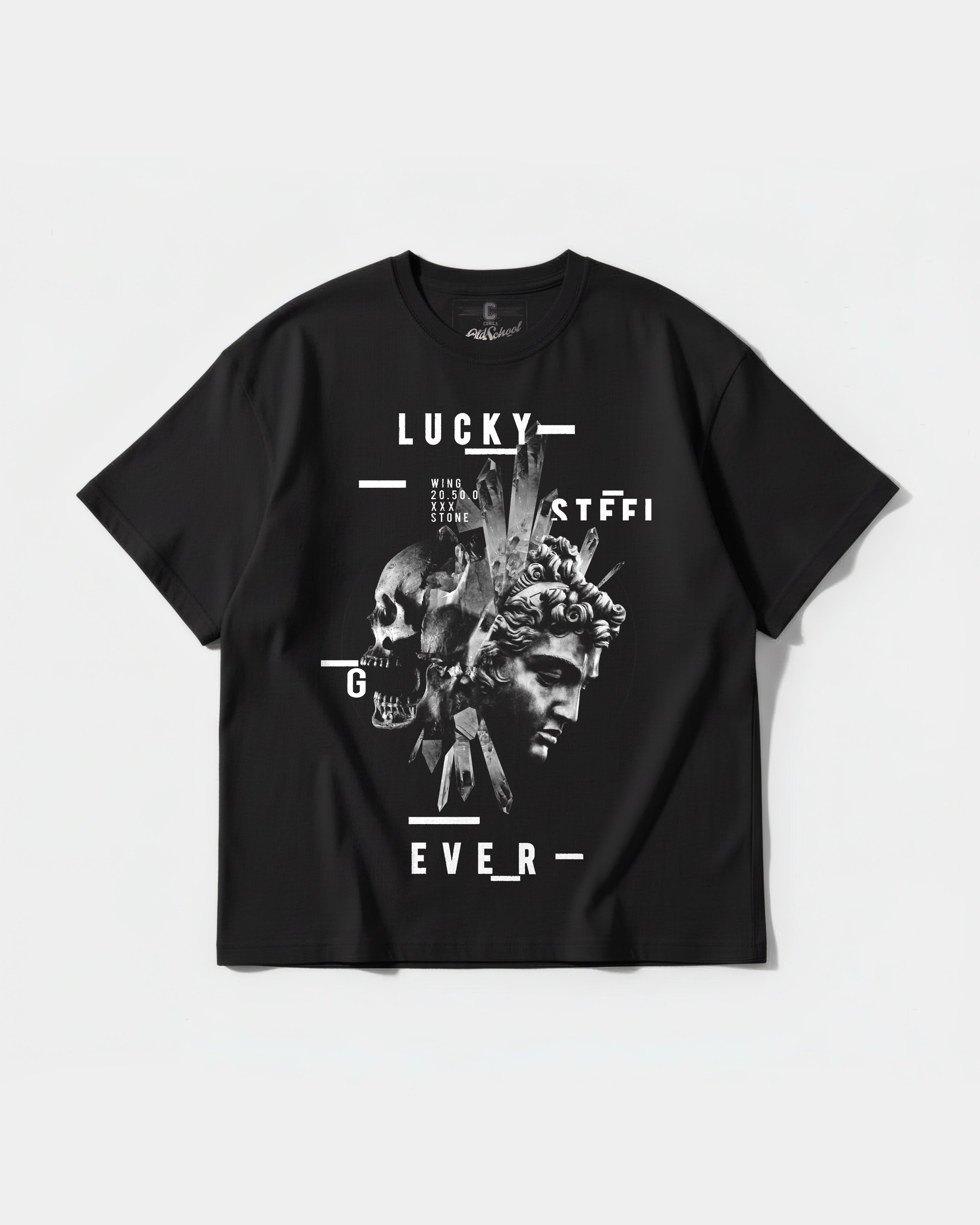 Camiseta Lucky Big Front Oversize Basic