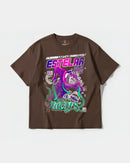 Camiseta Cubica Estelar Big Front Oversize Basic Marron