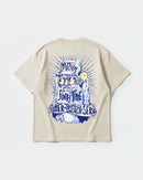 Camiseta Rock Da Body Pocket Front Oversize Basic Beige