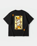 Camiseta King S Cocktail Big Back Oversize Basic Negro