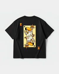 Camiseta King S Cocktail Big Back Oversize Basic Negro