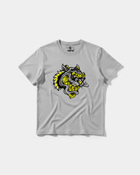 Camiseta Rockstar Tiger Big Front Regular Basic Gris