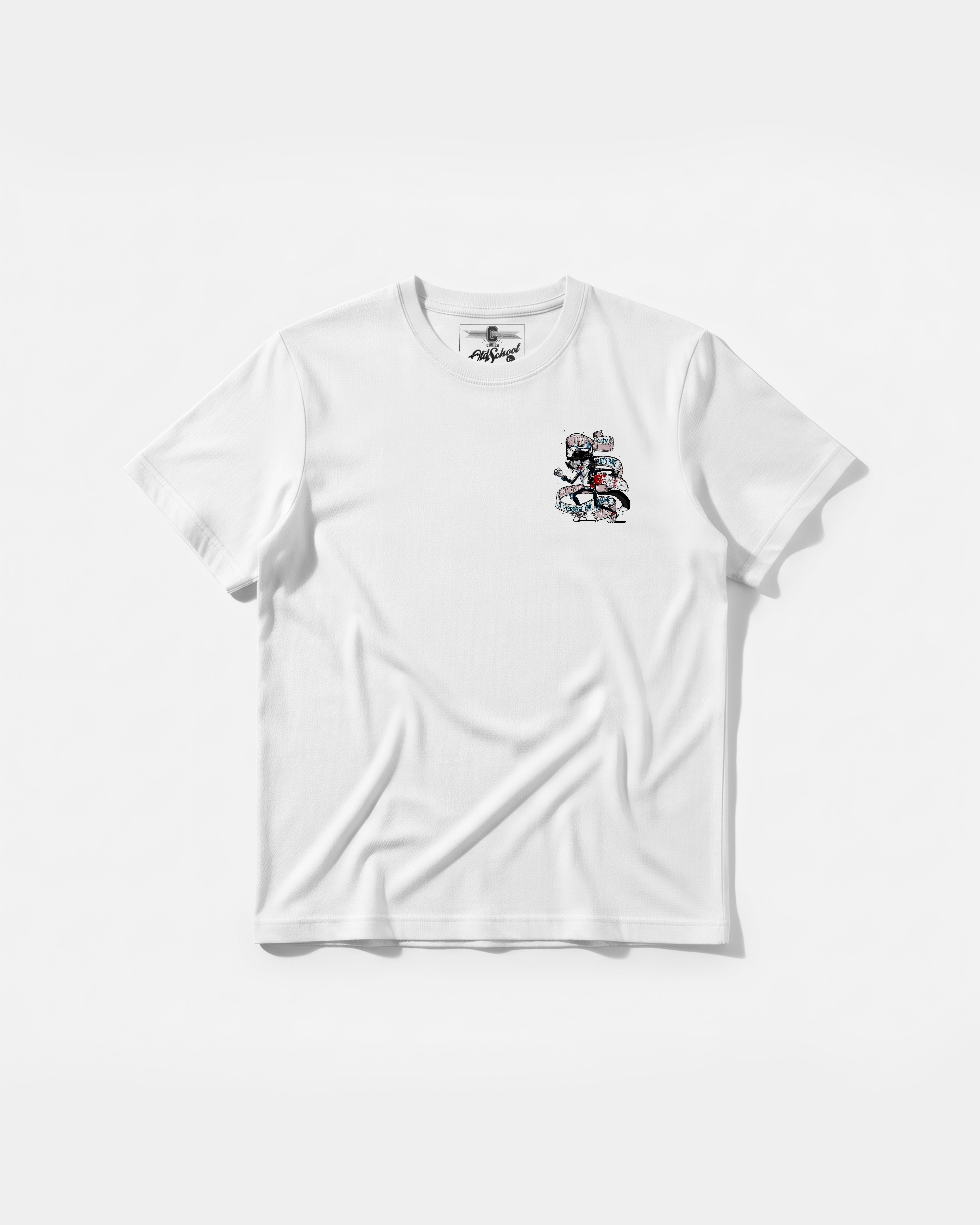 Camiseta Skater Cat Pocket Front Regular Basic