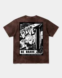 Camiseta Hero Of The Wave Big Back Oversize Acid Marron