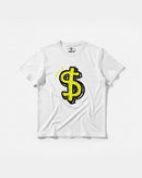 Camiseta Money Money Big Front Regular Basic Blanco