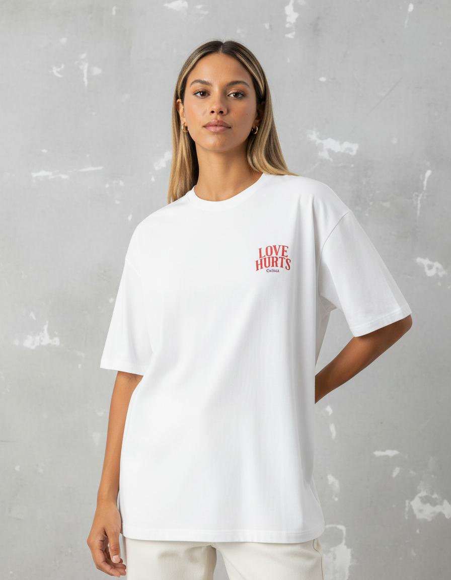 Modelo mide 1,63m y usa talla S