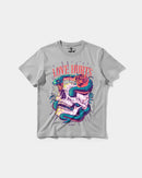 Camiseta Cubica Love Hurts Big Regular Gris