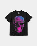 Camiseta Space Skull Big Front Regular Basic Negro