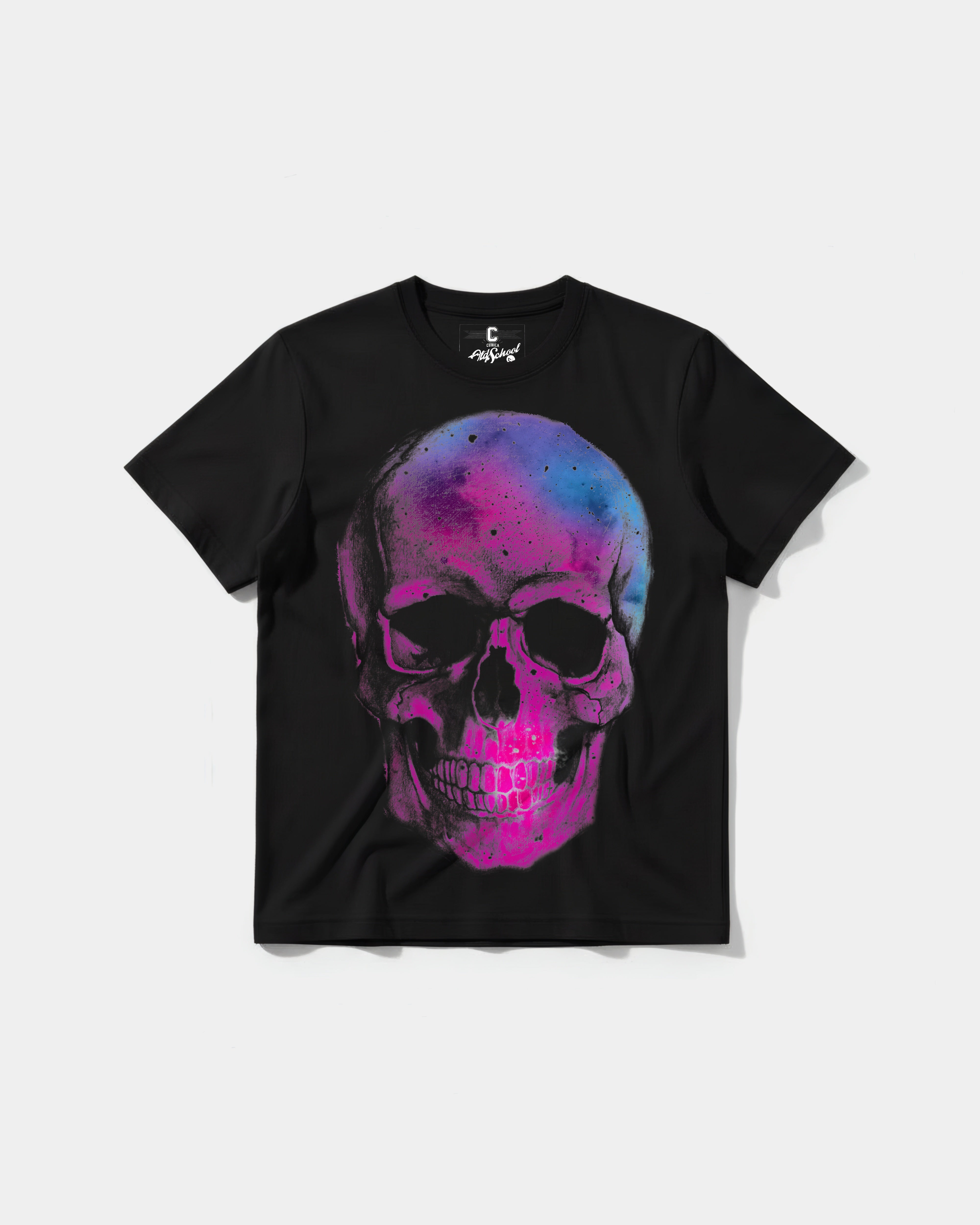 Camiseta Space Skull Big Front Regular Basic