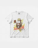 Camiseta Party Now Big Front Regular Basic Blanco