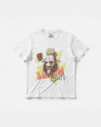 Camiseta Party Now Big Front Regular Basic Blanco